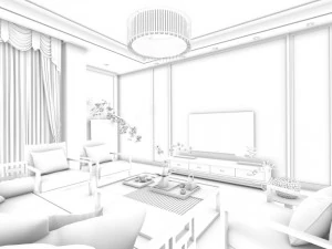 family - kitchen - restaurant 433 3D Model