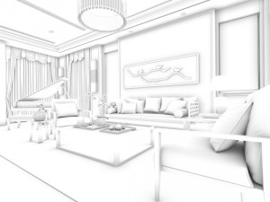 family - kitchen - restaurant 433 3D 모델