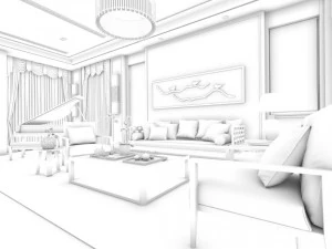 family - kitchen - restaurant 433 3D Model