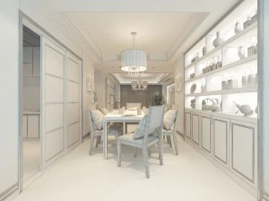 сім'я - кухня - ресторан 435 3D Модель