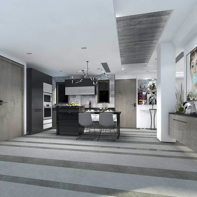 family - kitchen - restaurant 439 Modello 3D .c4d .max .obj .3ds .fbx .stl .blend 