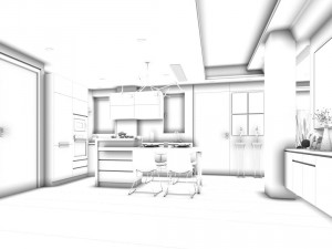 family - kitchen - restaurant 439 Modello 3D