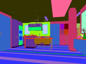 family - kitchen - restaurant 439 3D Model