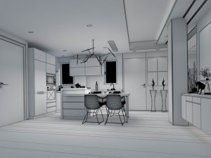 family - kitchen - restaurant 439 Modello 3D