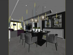 family - kitchen - restaurant 441 3D Model