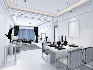 family - kitchen - restaurant 446 Modèle 3D