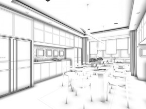 family - kitchen - restaurant 451 3D 모델