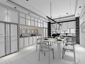 family - kitchen - restaurant 451 3D 모델