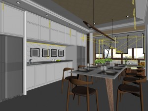 family - kitchen - restaurant 451 3D 모델