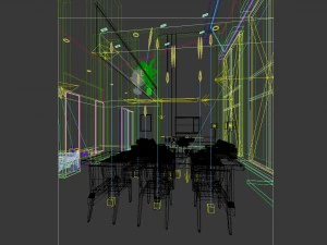 family - kitchen - restaurant 452 3D Model