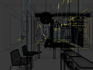 family - kitchen - restaurant 453 3D Model