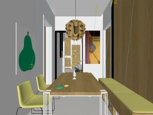 family - kitchen - restaurant 453 3D Model