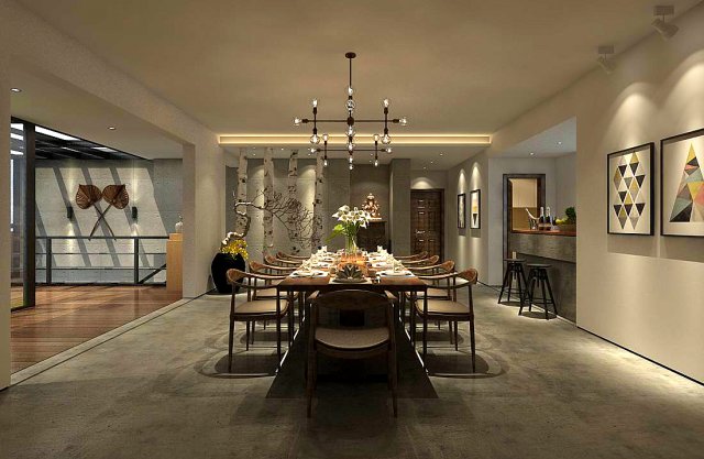 family - kitchen - restaurant 454 Modèle 3D .c4d .max .obj .3ds .fbx .stl .blend 