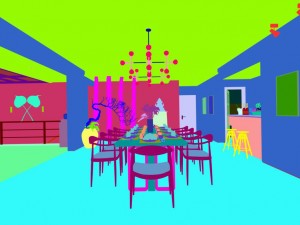 family - kitchen - restaurant 454 Modèle 3D