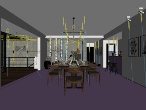 family - kitchen - restaurant 454 Modèle 3D