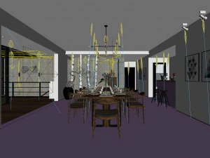 family - kitchen - restaurant 454 3D Model