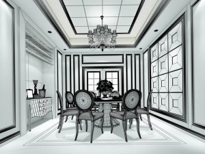 family - kitchen - restaurant 458 3D 模型