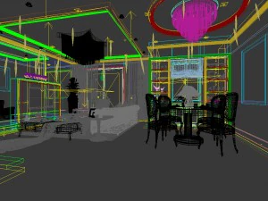 family - kitchen - restaurant 460 3D Model