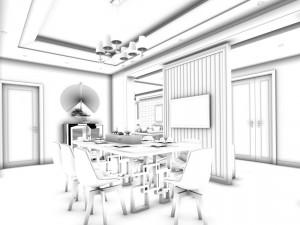 family - kitchen - restaurant 462 3D मॉडल