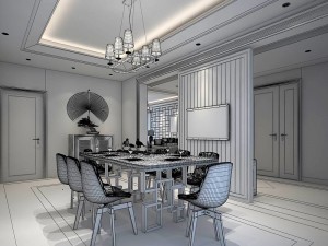 family - kitchen - restaurant 462 3D मॉडल