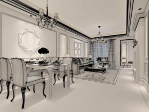 family - kitchen - restaurant 463 3D Model