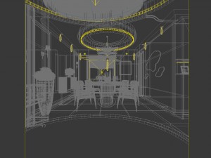 family - kitchen - restaurant 464 3D Model