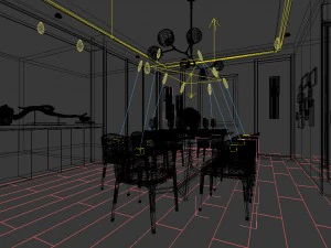 family - kitchen - restaurant 467 3D Model