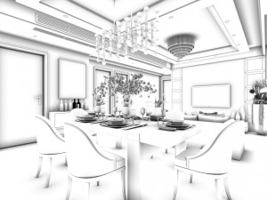 family - kitchen - restaurant 468 3D 모델
