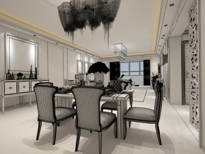 family - kitchen - restaurant 469 3D Модель