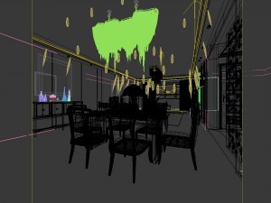 family - kitchen - restaurant 469 3D Модель