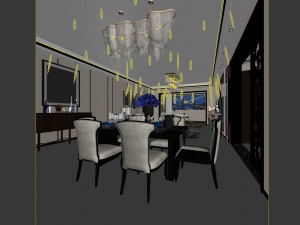 family - kitchen - restaurant 469 3D Модель