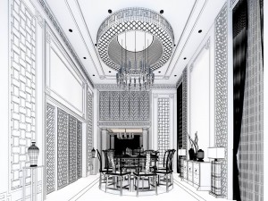 family - kitchen - restaurant 475 3D Модель