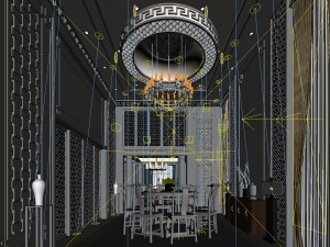 family - kitchen - restaurant 475 3D Модель