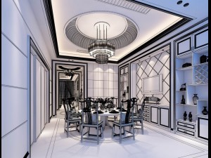 family - kitchen - restaurant 476 3Dモデル