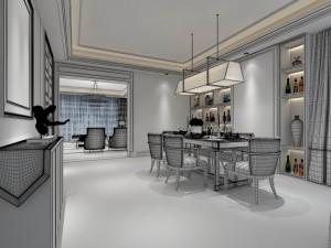 family - kitchen - restaurant 478 Modelo 3D