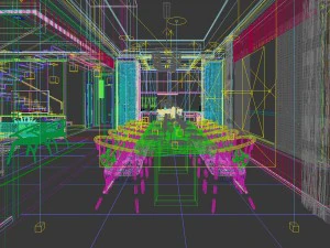 family - kitchen - restaurant 479 3D Model