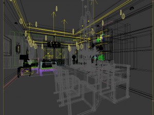 family - kitchen - restaurant 480 Modèle 3D