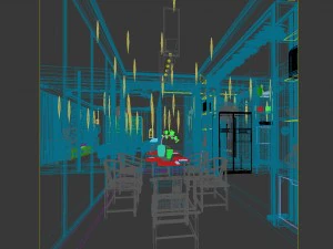 family - kitchen - restaurant 481 3D Model