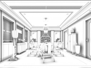 family - kitchen - restaurant 482 3D Модель