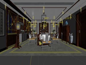 family - kitchen - restaurant 482 3D Модель