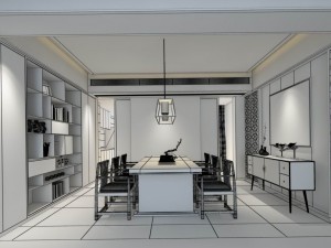family - kitchen - restaurant 483 Modelo 3D