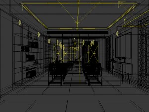 family - kitchen - restaurant 483 3D Model