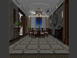 family - kitchen - restaurant 484 3D Модель