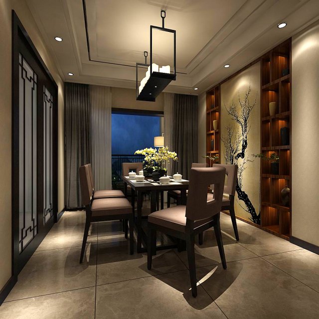 family - kitchen - restaurant 485 3D Model .c4d .max .obj .3ds .fbx .stl .blend 