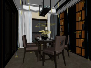 family - kitchen - restaurant 485 3D Model