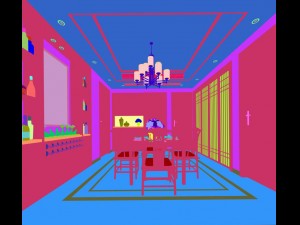 family - kitchen - restaurant 486 Model 3D