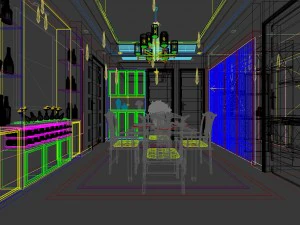family - kitchen - restaurant 486 3D Model