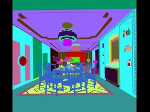 family - kitchen - restaurant 487 3D Model