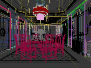 family - kitchen - restaurant 487 3D Model