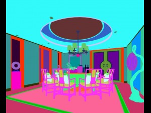 family - kitchen - restaurant 489 Modelo 3D